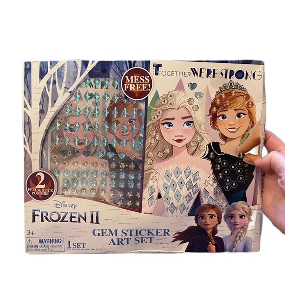 Disney Frozen Gem Sticker Art Set NEW Craft Elsa Anna - Picture 1 of 3